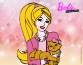 Barbie con su linda gatita