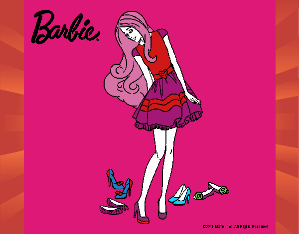 Barbie y su colección de zapatos