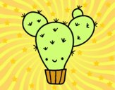 Dibujo Cactus nopal pintado por Ane1021
