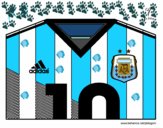 Camiseta del mundial de fútbol 2014 de Argentina