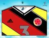 Dibujo Camiseta del mundial de fútbol 2014 de Colombia pintado por julis123