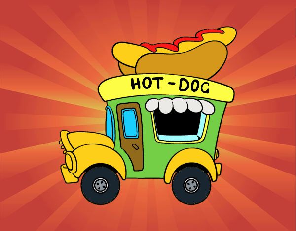 Food truck de perritos calientes