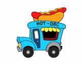 Food truck de perritos calientes