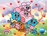 Gumball y amigos contentos