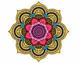 Dibujo Mandala flor oriental pintado por bonfi