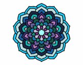 Dibujo Mandala pétalos de flor pintado por bonfi