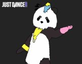 Dibujo Oso Panda Just Dance pintado por TheSanty08