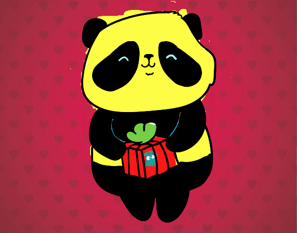 Panda con regalo