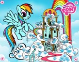 Rainbow Dash en su palacio