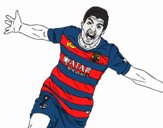 Suárez celebrando un gol