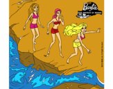 Barbie y sus amigas en la playa