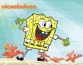 Bob Esponja saludando