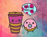 Café y donut