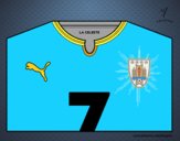 Camiseta del mundial de fútbol 2014 de Uruguay