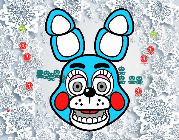 Cara de Toy Bonnie de Five Nights at Freddy's