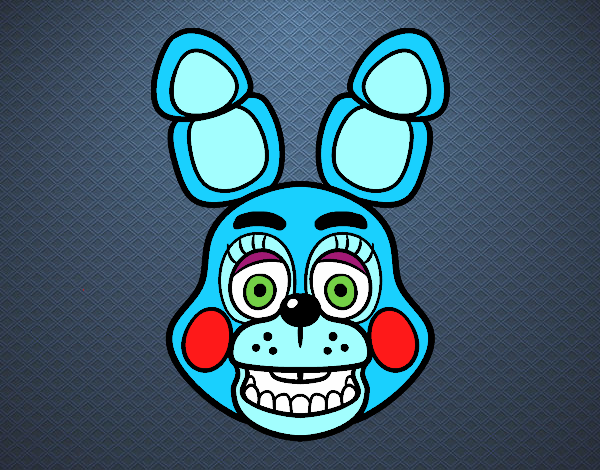 Cara de Toy Bonnie de Five Nights at Freddy's