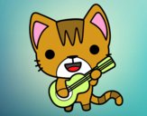 Gato guitarrista