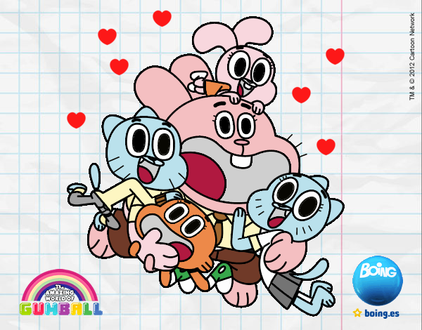 Gumball y amigos contentos