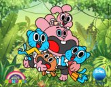 Gumball y amigos contentos