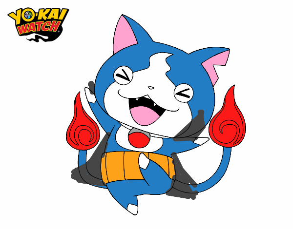 Jibanyan feliz