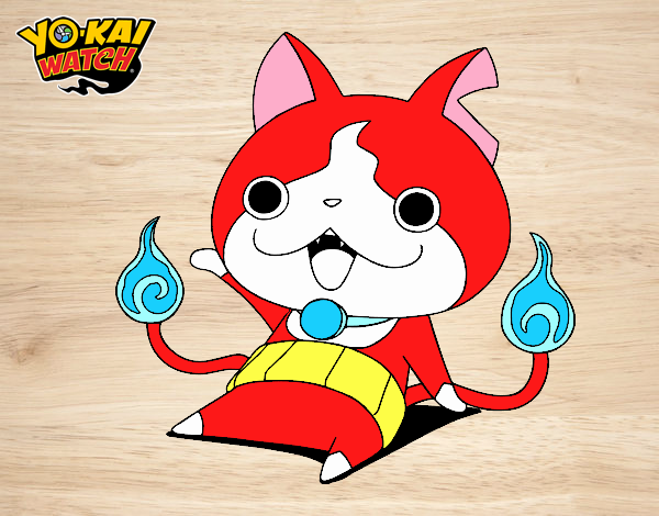 Jibanyan saludando