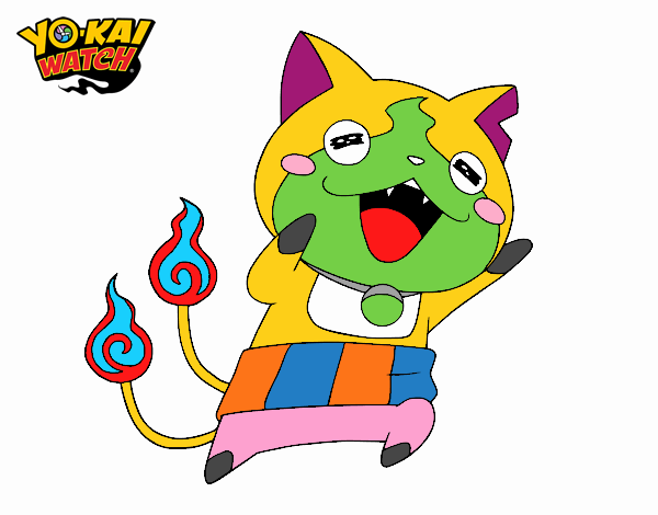 Jibanyan super feliz