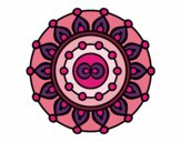 Dibujo Mandala meditación pintado por bonfi