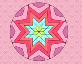 Dibujo Mandala mosaico estrella pintado por Ane1021