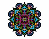 Dibujo Mandala mundo árabe pintado por bonfi