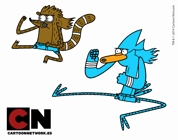 Mordecai y Rigby karatekas