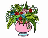 Dibujo Un jarrón con flores pintado por bandin
