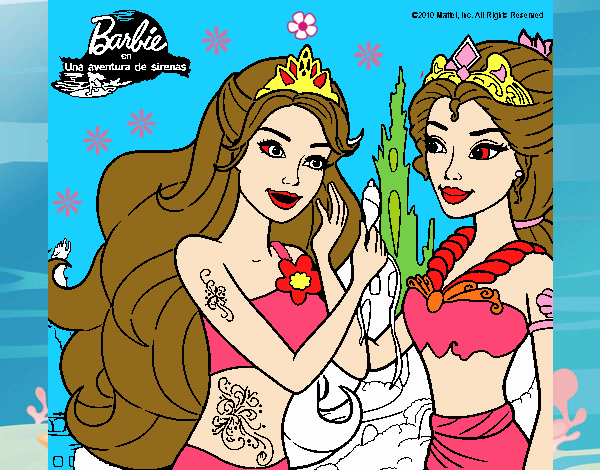 Barbie se despiede de la reina sirena