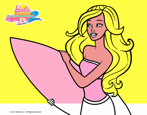 Barbie va a surfear