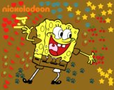 Bob Esponja saludando