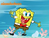 Bob Esponja saludando