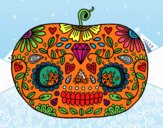 Calabaza del día de los muertos 