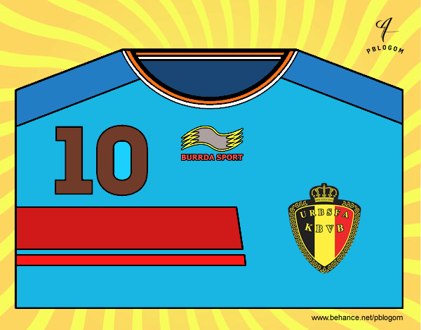 Camiseta del mundial de fútbol 2014 de Bélgica