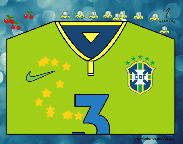 Camiseta del mundial de fútbol 2014 de Brasil