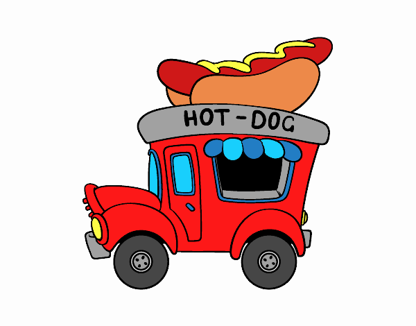 Food truck de perritos calientes