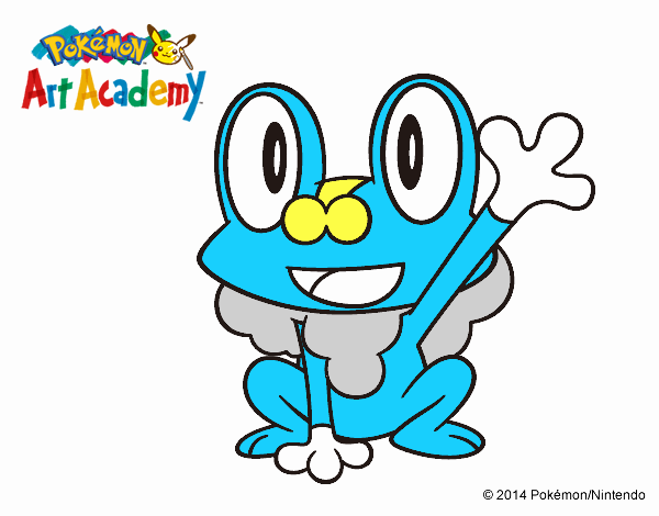 Froakie saludando