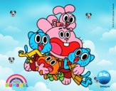 Gumball y amigos contentos