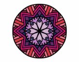 Dibujo Mandala flor de bambú pintado por bonfi