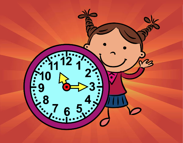 Niña con reloj