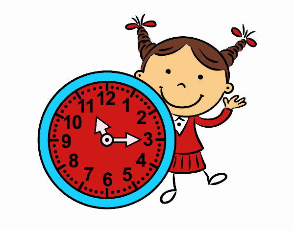 Niña con reloj