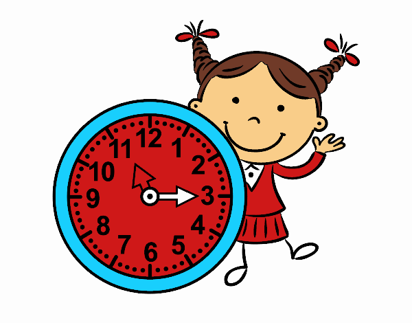 Niña con reloj