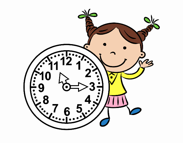 Niña con reloj