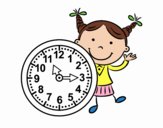 Niña con reloj