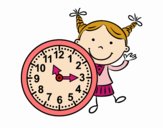 Niña con reloj