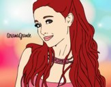 Dibujo Ariana Grande con collar pintado por AmandaP_25