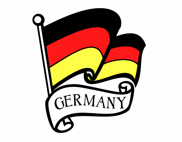Dibujo Bandera de Alemania pintado por fiorellamo